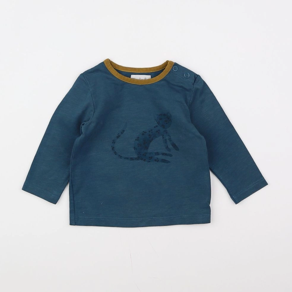 Moulin Roty - tee-shirt bleu - 6 mois